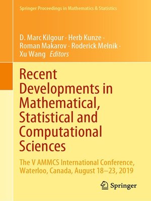 cover image of Recent Developments in Mathematical, Statistical and Computational Sciences